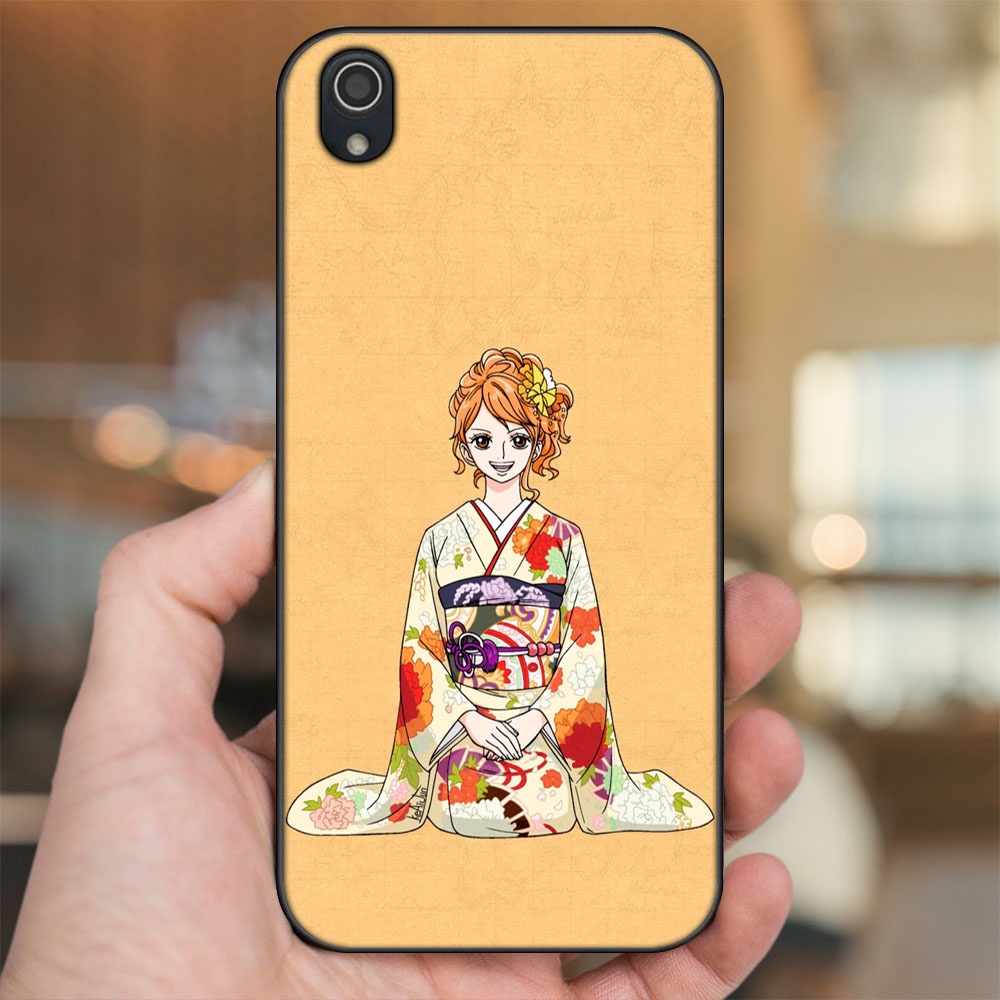 Ốp lưng Vivo Y91c viền đen in hình Nami One Piece Đảo Hải Tặc