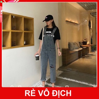Quần yếm bò 💖freeship💖 yếm bò nữ ulzzang khói xinh hàng loại 1