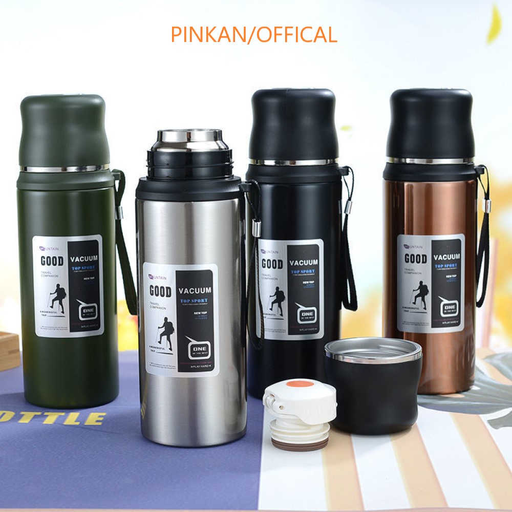 Bình đựng nước Thể Thao Cao Cấp Có Kèm Nắp Làm Cốc . Bình inox 304 Dung Tích 1000ML.