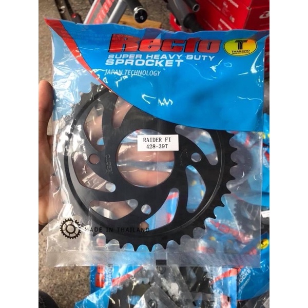 Dĩa tải sắt Recto Raider Satria size 38 - 44 răng Chính hãng thái Lan