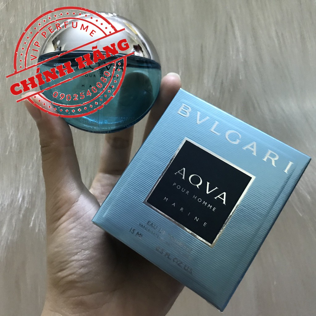 Nước hoa nam chính hãng Bvlgari AQVA Pour Homme Marine EDT 15ml