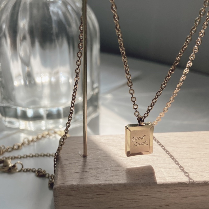 Vòng cổ titan thẻ goodluck