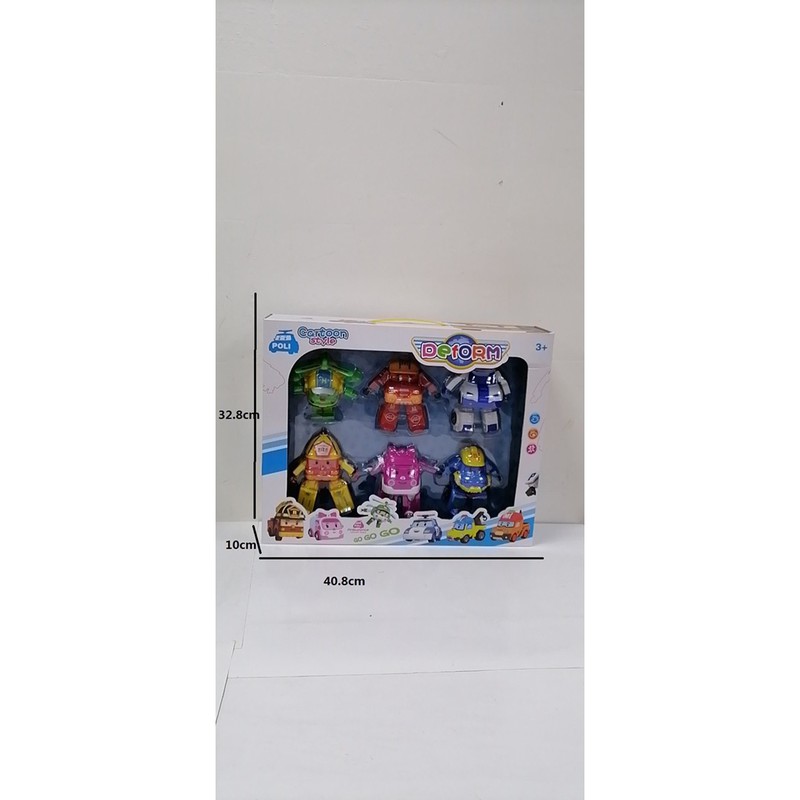 ĐỒ CHƠI ĐỘI BAY SIÊU ĐẲNG ROBOCAR POLI 06 CON