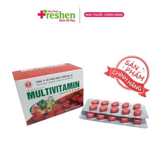 MULTIVITAMIN hộp 100 viên- Bổ sung Vitamin B1 - B2 - B6 - PP cho cơ thể