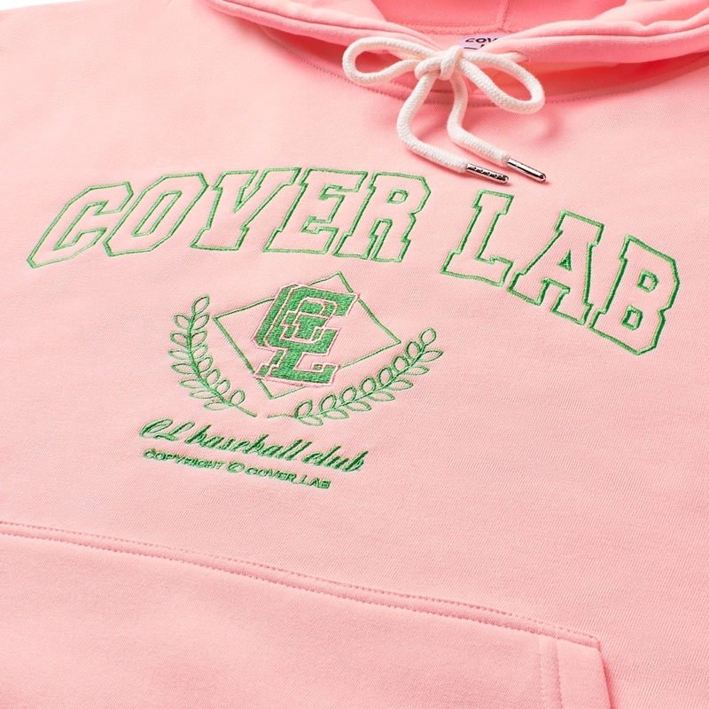 ÁO HOODIE COVER LAB MÀU HỒNG - HOẠ TIẾT THÊU