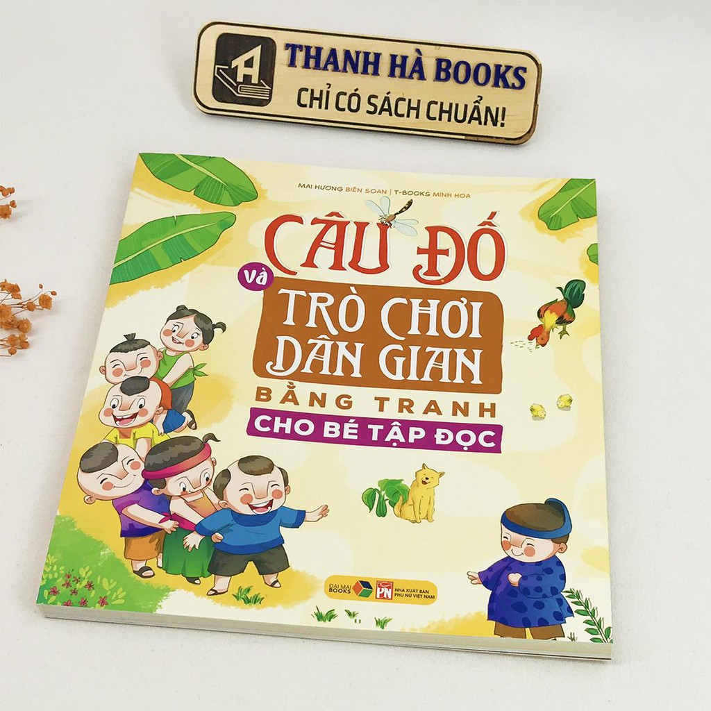 Sách - Câu đố và trò chơi dân gian bằng tranh cho bé tập đọc