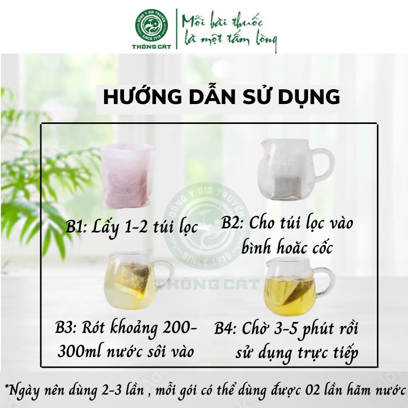 Tan mỡ bụng giảm cân Đông y gia truyền Thông cát (Since 1918) -  Combo kem tan mỡ và trà thảo mộc giảm cân HIỆU QUẢ