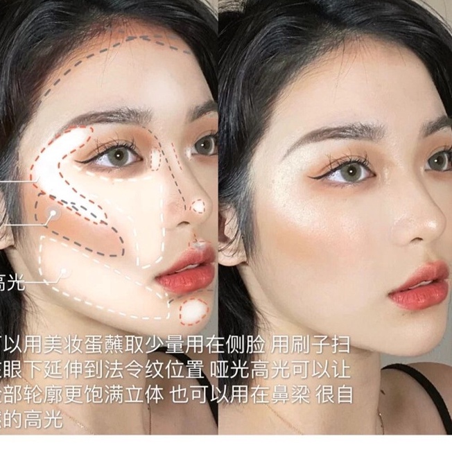 Phấn Bắt Sáng Tạo Khối Trang Điểm Lấp Lánh Ánh Kim Cương