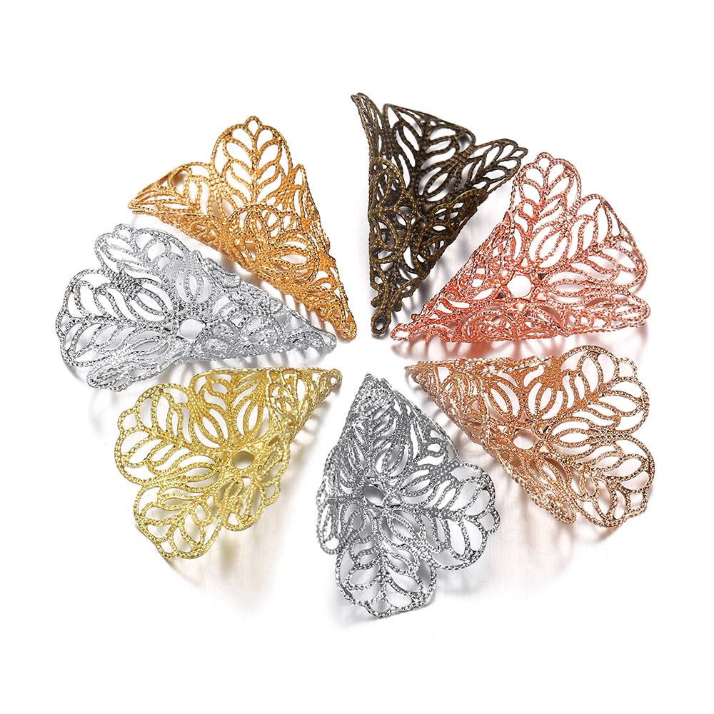 Set 20 charm ST.KUNKKA phụ kiện làm trang sức hình hoa xinh xắn 23x18mm