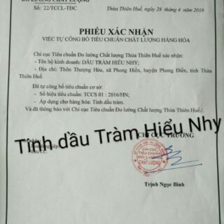 Tinh dầu tràm Hiểu Nhy {Tặng kèm lọ tràm mini tiện dụng}