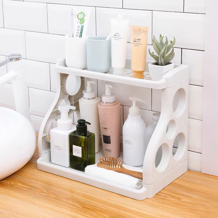 Kệ Gia Vị Nhà Bếp Đa Năng Kệ Đựng Gia Vị 2 Tầng Nhựa Hình Chữ H 88277 Shop Giao Hàng Nhanh