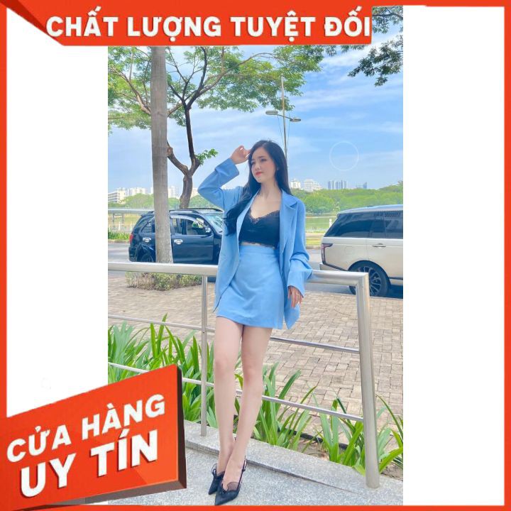 Set áo blazer chân váy, set vest hàng thiết kế, may kĩ, chất lượng cao, có nhiều màu, giá gốc xưởng may. | BigBuy360 - bigbuy360.vn