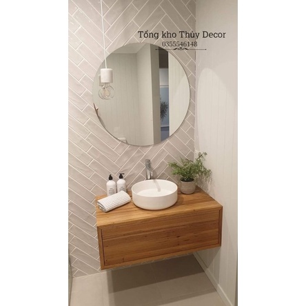 Gương treo tường TẶNG KÈM CÚC TREO gương nhà tắm không viền HÀNG ĐẸP