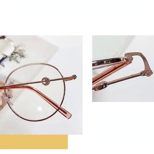 Mắt Kính Cận Thị Gọng Màu Xanh Dương Nhạt Cho Nam Nữ