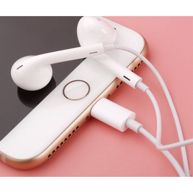 Tai nghe chân dẹp BLT tương thích với Iphone, Ipad chân Lighning - tay nghe Kết nối bluetooth hỗ trợ Mic đàm thoại KLH