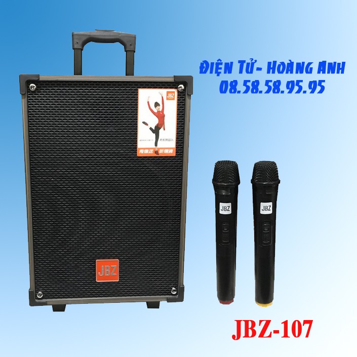 Loa Kéo Karaoke Bluetooth JBZ NE107 250W Bass 2.5 Tấc