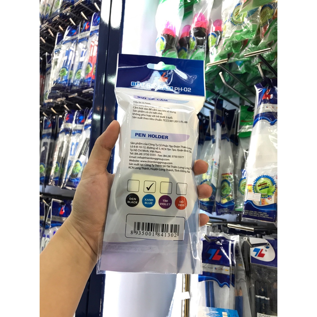 Bút Bi Đế Cắm Bàn 0.7 mm Thiên Long PH-02 - Màu Xanh