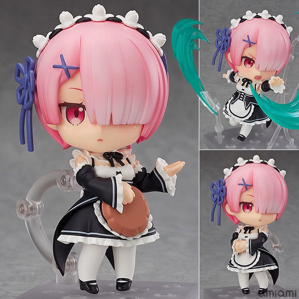 Mô hình nhân vật Nendoroid Ram Re:Zero anime chibi trang trí trưng bày đẹp