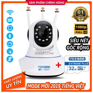 Camera ip yoosee 3 râu full hd 2.0mpx 1080p tiếng việt mới 2019