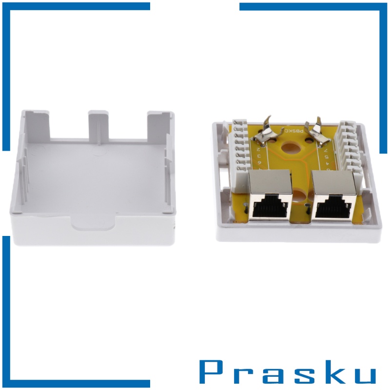 Set 2 Hộp Đựng Mạng Internet 2 Cổng Cat6 Gắn Tường Tiện Dụng | BigBuy360 - bigbuy360.vn