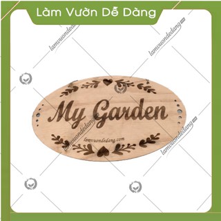 Bảng gỗ - dùng treo cổng hoa hồng trang trí sân vườn