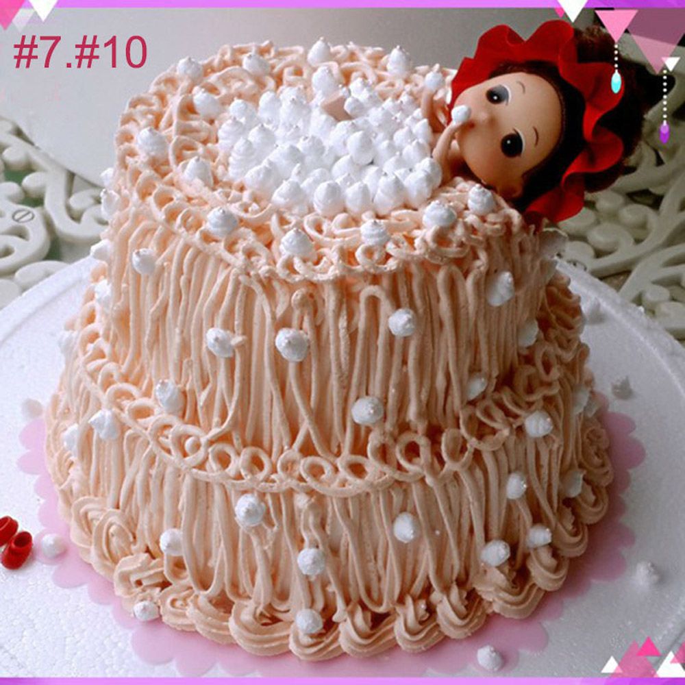 Set 1/7 Vòi Bắt Kem Trang Trí Bánh Bằng Thép Không Gỉ