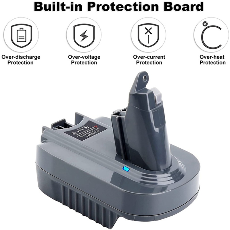 MAKITA Set 2 Bộ Chuyển Đổi Pin MT18DSV6 Cho Pin Lithium 18V BL1815 BL1830 Dyson V6 SV04 SV03 DC59 DC58