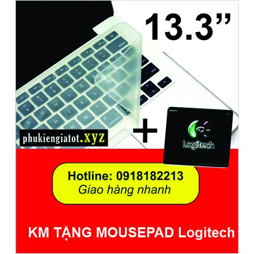 Miếng lót bàn phím trong suốt cho Laptop 13.3" + Tặng Mouse pad