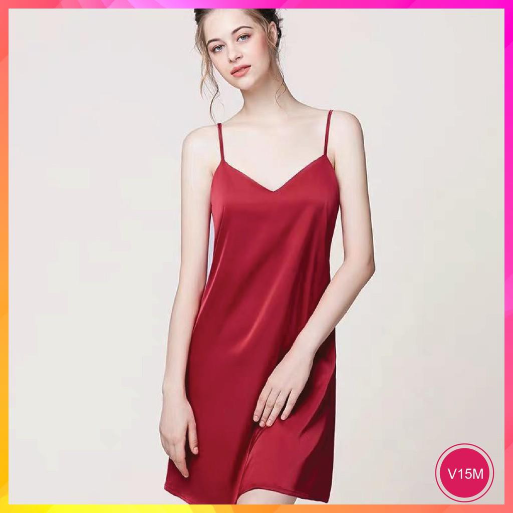 Váy Ngủ, Đầm Ngủ Lụa Satin Cao Cấp Sexy S3XY | BigBuy360 - bigbuy360.vn