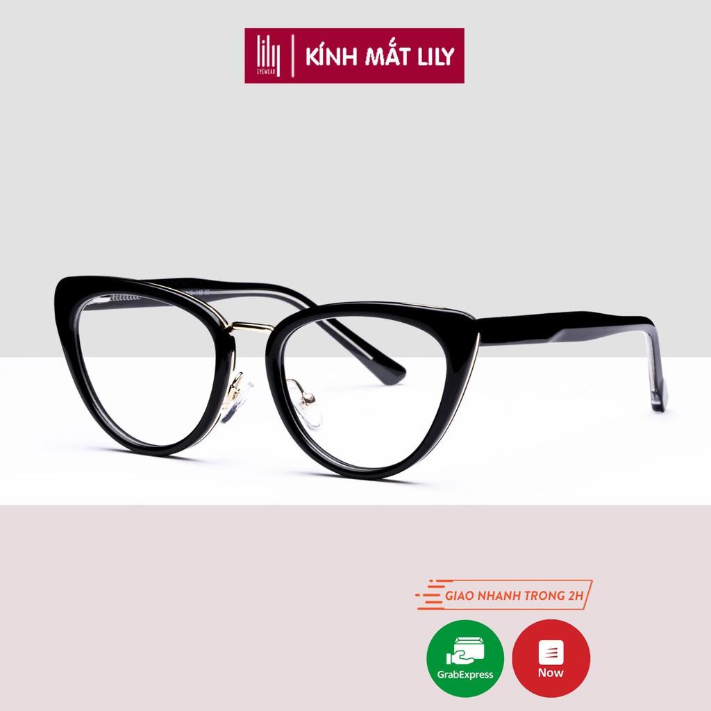 Gọng kính cận nữ LILYEYEWEAR mắt mèo sang chảnh tôn mặt M2121