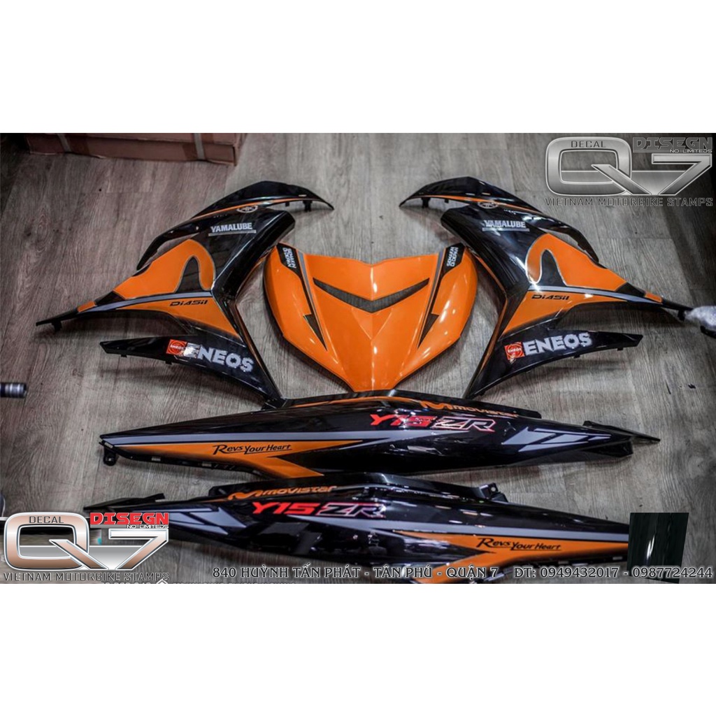 Tem Rời EXCITER 150 MOVISTAR CAM ĐEN