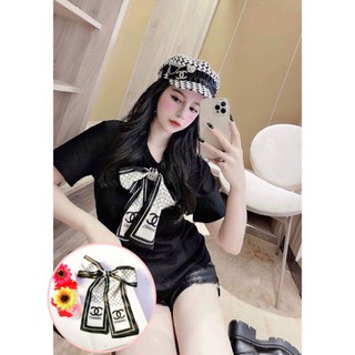 Dây lụa thắt nơ hãng - Tag nơ cài áo siêu hot