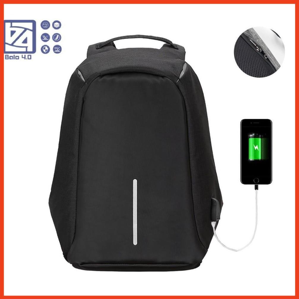 🎒 Balo TLG 🎒 Balo nam nữ loại TO chống trộm Có Sạc Điện Thoại, Chống nước, Siêu Nhẹ CN1 màu xám 208200