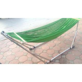 Võng xếp inox sáng bóng (khung tròn)