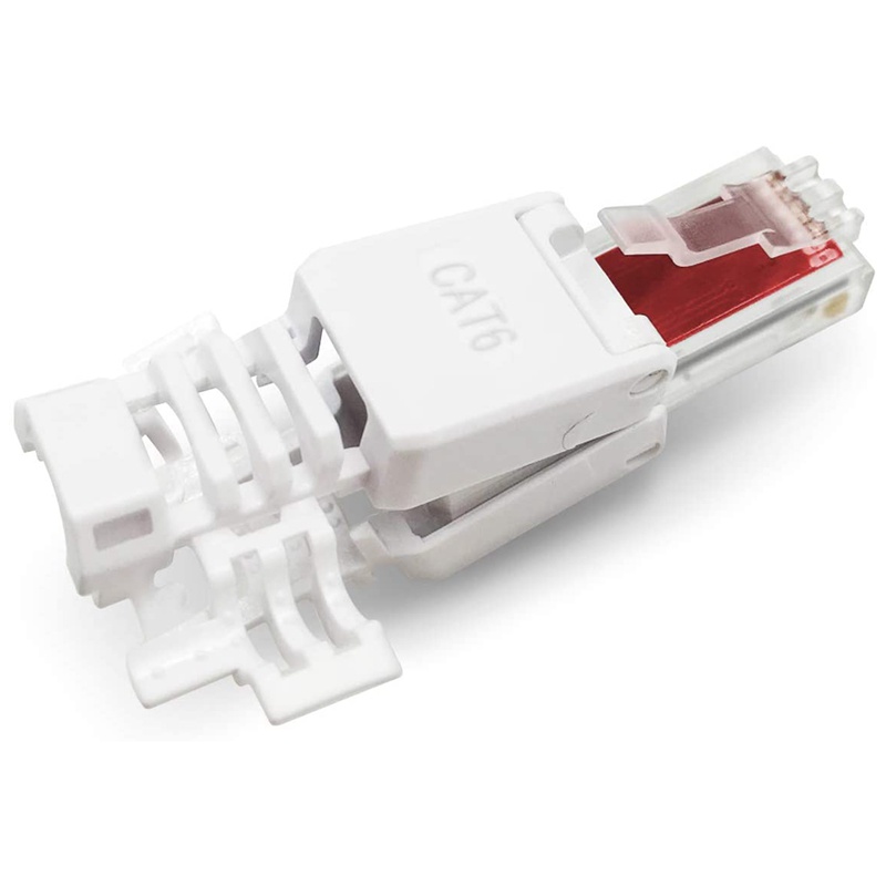 Set 12 Phích Cắm Mạng Rj45 Cat6 Lan Utp Cat5 Cat7