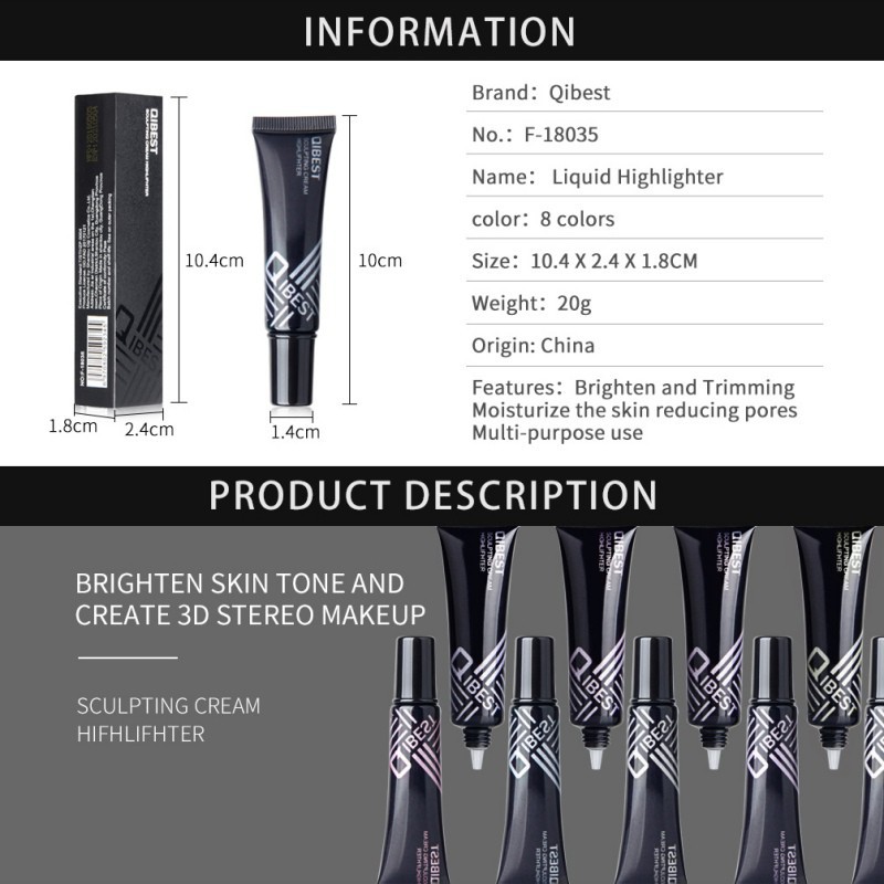 [Hàng mới về] Kem bắt sáng dưỡng ẩm chống nước tiện dụng | BigBuy360 - bigbuy360.vn