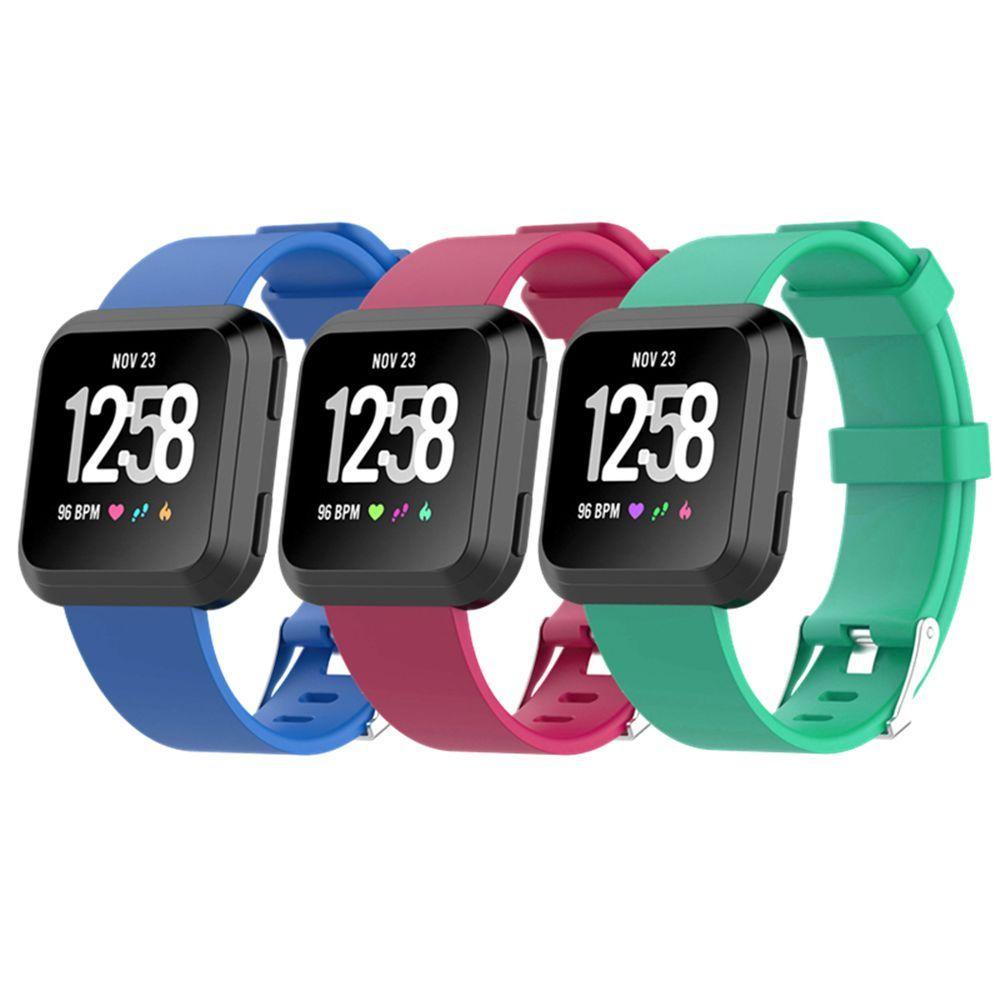 GOGOUP Dây Đeo Mềm Màu Kẹo Cho Đồng Hồ Thông Minh Fitbit Versa Lite Versa 2