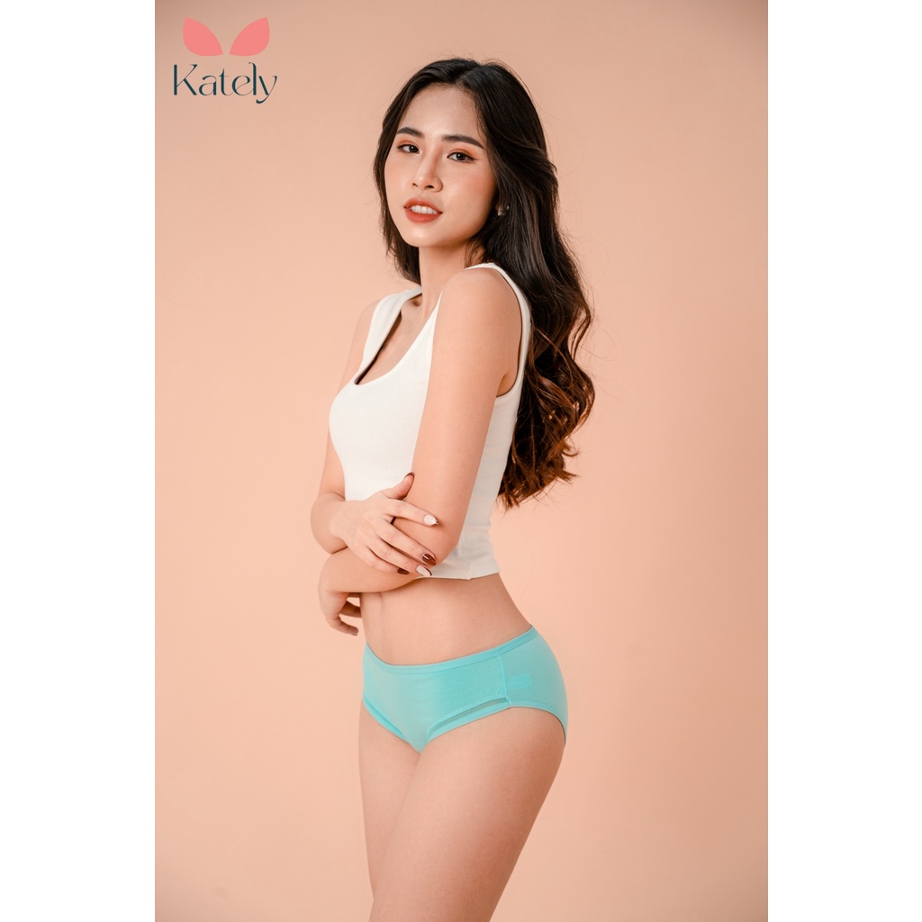 Quần lót nữ organic cotton Kately chất liệu an toàn, thấm hút tốt, siêu thoáng, kiểu dáng đơn giản QLT0072 | BigBuy360 - bigbuy360.vn