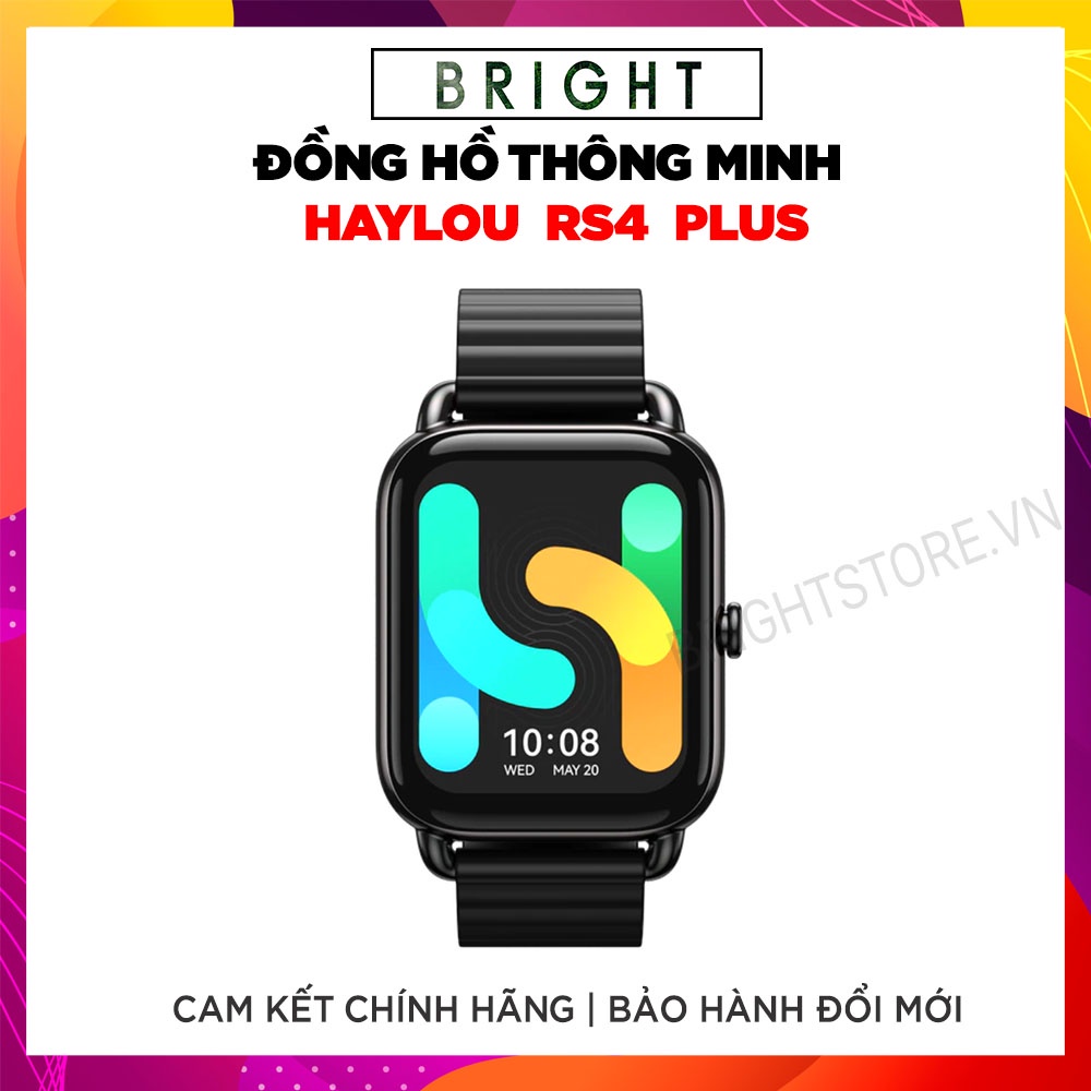 Đồng Hồ Thông Minh HAYLOU RS4 Plus - Màn hình 1.78'' AMOLED, Kháng nước IP68, Hỗ Trợ Đo SpO2