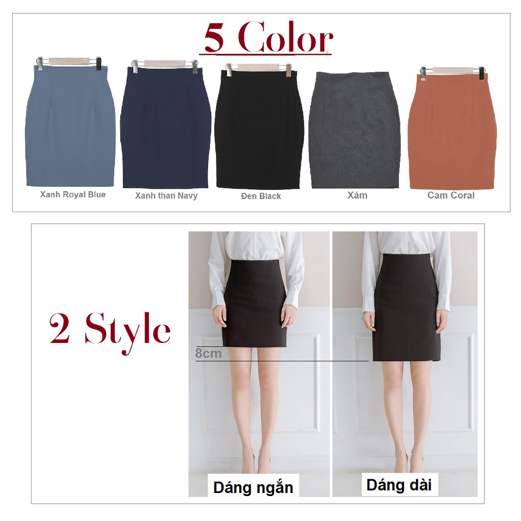 Chân váy công sở bút chì Cao Cấp- 2 Lớp SK2100 KRFashion style Hàn Quốc - Váy dài ngắn nữ đen đẹp Cạp cao, ôm co dãn tốt | BigBuy360 - bigbuy360.vn