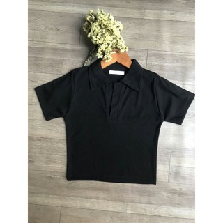 áo cổ trụ croptop