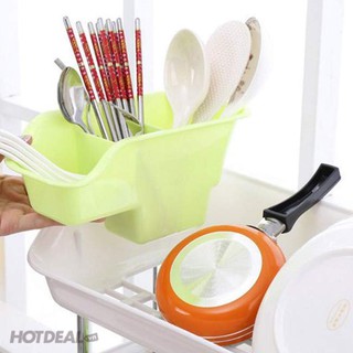 Kệ úp chén đĩa 2 tầng có khay thoát nước