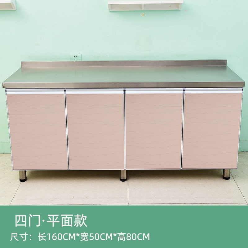 Tủ đơn giản bằng thép không gỉ nhà bếp lắp ráp gia đình tiết kiệm cho thuê chậu rửa đựng chén đặt tùy chỉnh < | BigBuy360 - bigbuy360.vn