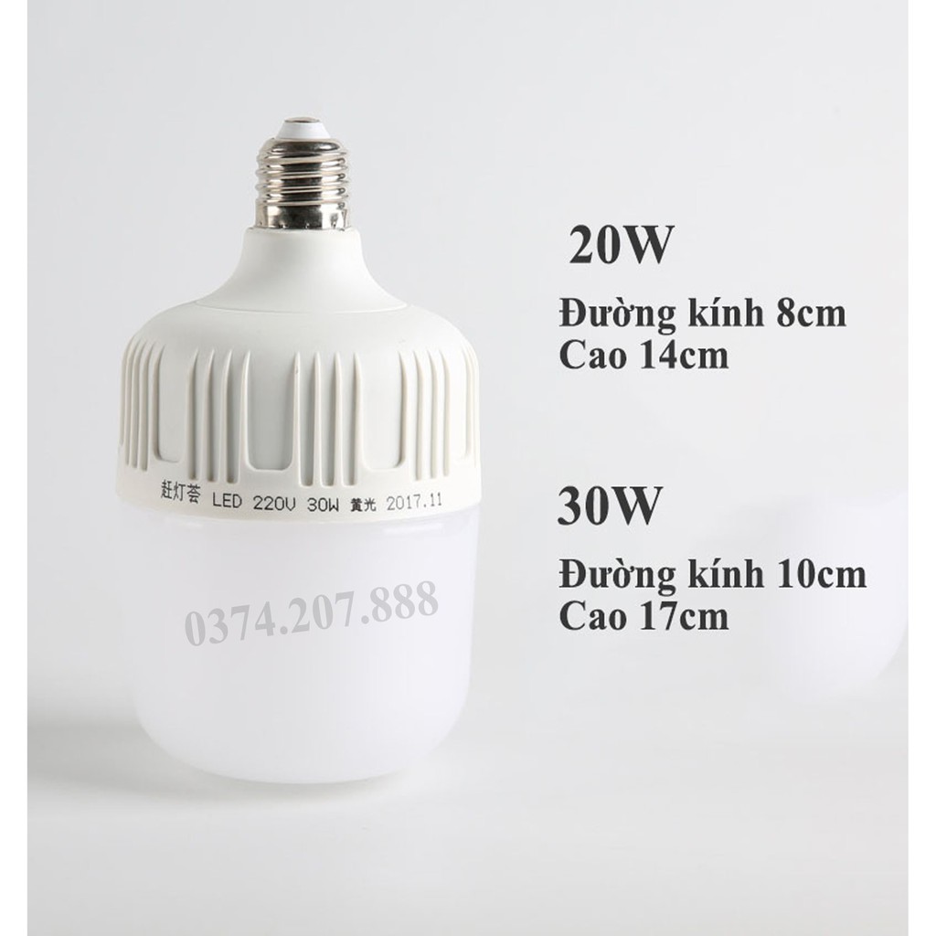 Bóng đèn Led trụ 10W, 20W, 30W, 40W, 50W Trắng ĐÈN THẮNG DUY