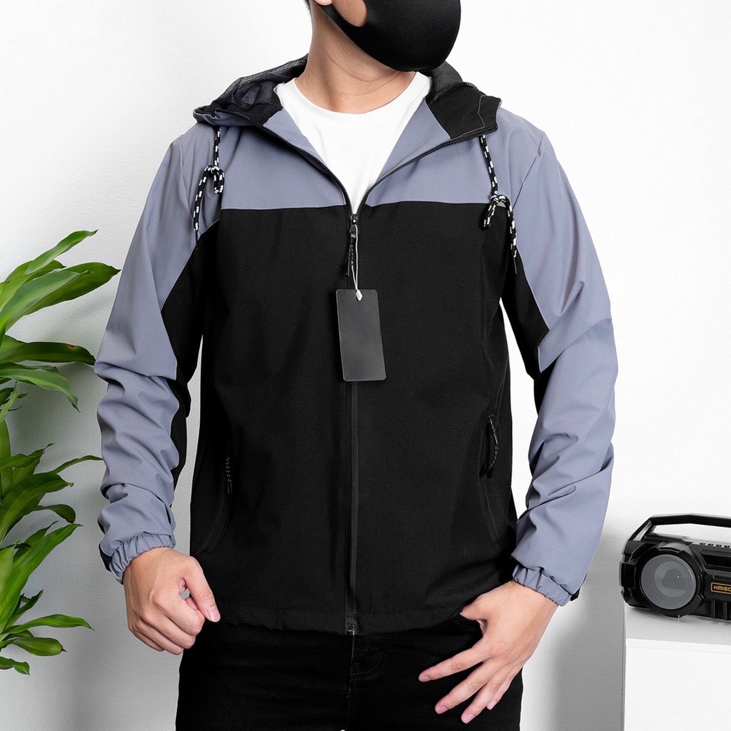 Áo Khoác Gió Nam 2 Lớp Tráng Bạc Chống Nước Cao Cấp Chất Đẹp Thời Trang VESCA M4