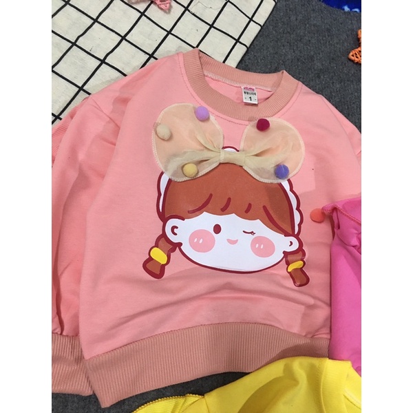 Bộ bé gái nơ xinh kute cho bé gái - BBGN