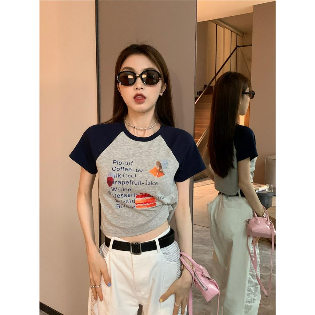Áo Thun Dáng Ôm Ngắn Tay Thời Trang Cá Tính 61243