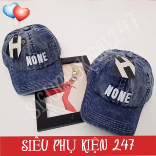 [ĐƯỢC ĐỔI TRA] COMBO 2 NÓN JEANS MÀU SIÊU ĐẸP IN CHỮ  - ĐỘI CẶP KHỎI CHÊ [SIEUPHUKIEN247]