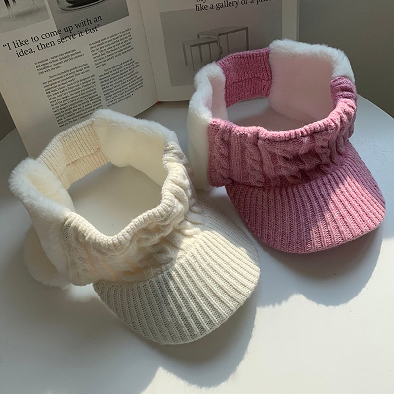 Mũ Lưỡi Trai Dệt Kim Hở Chóp Bảo Vệ Tai Thích Hợp Cho Các Hoạt Động Ngoài Trời