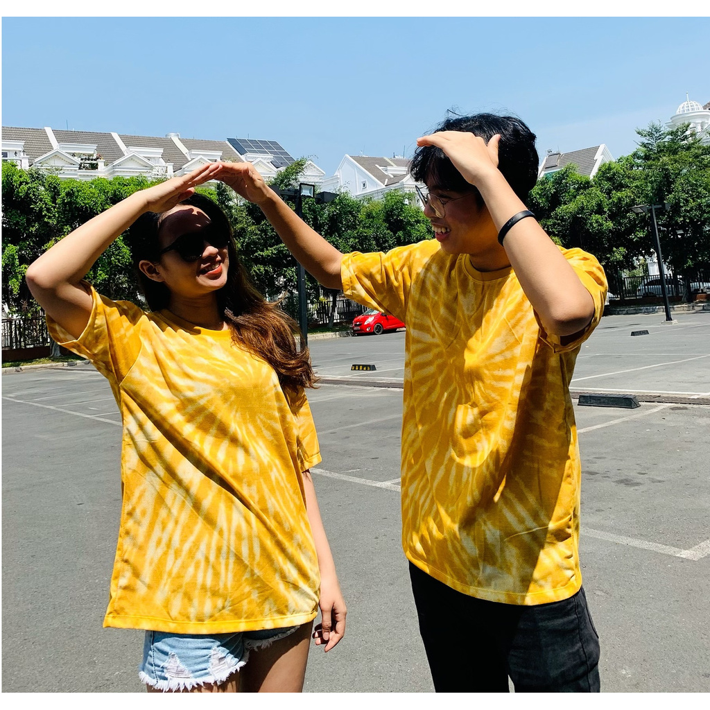 Áo Thun Tshirt Nữ Nam Unisex Chất Vải Thun Cotton Loang 3D Tâm Xoáy WAT424CT